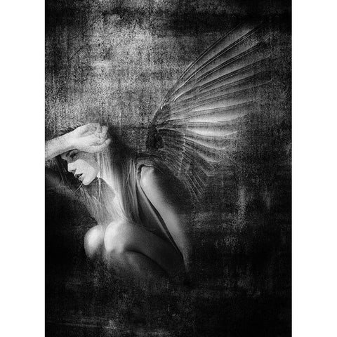 Exile Black Modern Wood Framed Art Print by Hummel, Jeffrey