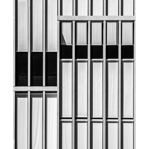Abacus Wall White Modern Wood Framed Art Print by Claes, Gilbert
