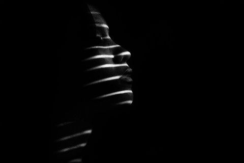 Gendis White Modern Wood Framed Art Print with Double Matting by Yudhi Winarno, Teguh