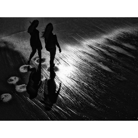 Impronte Gold Ornate Wood Framed Art Print with Double Matting by Della Latta, Massimo