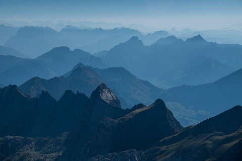 Silberplatten White Modern Wood Framed Art Print with Double Matting by Hennig, Anatol