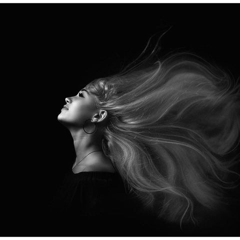 ... Black Modern Wood Framed Art Print with Double Matting by Rise, Zachar