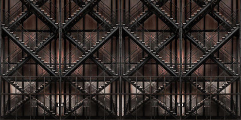 Step By Step And Step... Black Ornate Wood Framed Art Print with Double Matting by Claes, Gilbert