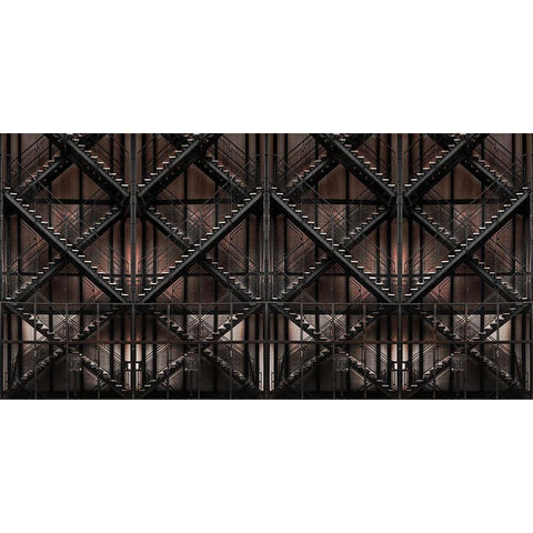 Step By Step And Step... Black Modern Wood Framed Art Print by Claes, Gilbert