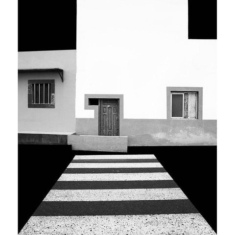 Untitled Black Modern Wood Framed Art Print by Schuster, Inge