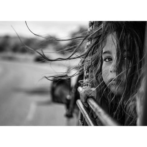 Far Away From Home Black Modern Wood Framed Art Print by Solinski, Tomasz