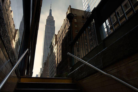 53Th Avenue Black Ornate Wood Framed Art Print with Double Matting by Del Grosso, Sebastien