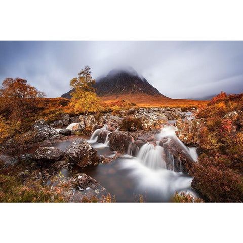 Autumn In The Glencoe Black Modern Wood Framed Art Print by Ruoppolo, Luigi