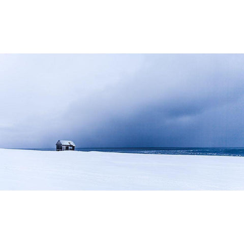 Hunting Cabin Gold Ornate Wood Framed Art Print with Double Matting by Kvarnstrom, Asmund