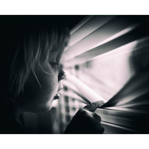 Slipping Through My Fingers White Modern Wood Framed Art Print by Samuelsson, Anders