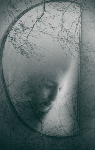 Melancholy Black Ornate Wood Framed Art Print with Double Matting by Ignatova, Desislava