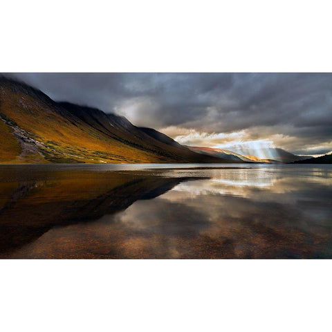 Breakthrough Black Modern Wood Framed Art Print with Double Matting by Fan, John