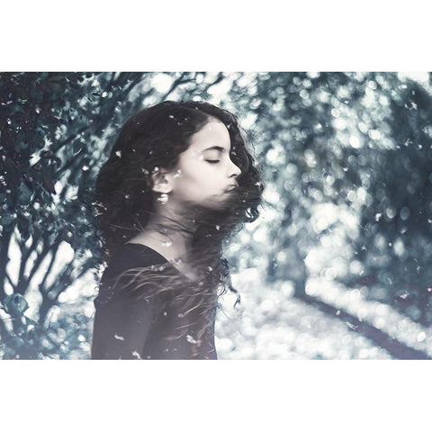 Free Spirit Gold Ornate Wood Framed Art Print with Double Matting by Rozenzvig, Carmit