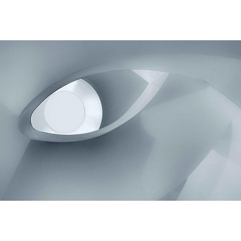 The Eye Of The Staircase Black Modern Wood Framed Art Print by Van De, Jeroen