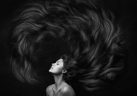 Yanika White Modern Wood Framed Art Print with Double Matting by Rise, Zachar