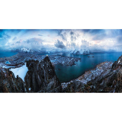 In Heaven On Hacven Gold Ornate Wood Framed Art Print with Double Matting by Nicholas Roemmelt, Dr.
