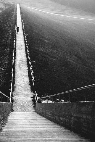 Untitled Black Ornate Wood Framed Art Print with Double Matting by Kos, Rafael