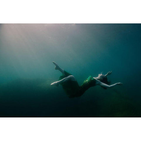 Fall Of Beauty White Modern Wood Framed Art Print by Lindner, Michal