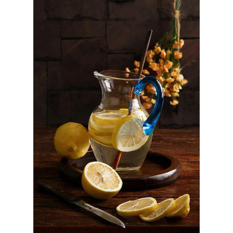 Life And Lemons... Gold Ornate Wood Framed Art Print with Double Matting by Laercio, Luiz