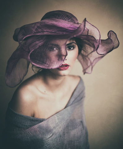 Jo Black Ornate Wood Framed Art Print with Double Matting by Russocka, Magdalena