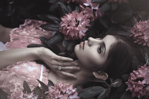 Joanna Black Ornate Wood Framed Art Print with Double Matting by Russocka, Magdalena