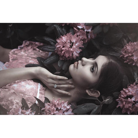 Joanna Black Modern Wood Framed Art Print by Russocka, Magdalena