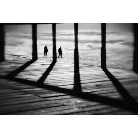 The Add Dimension Black Modern Wood Framed Art Print with Double Matting by Abrantes, Paulo