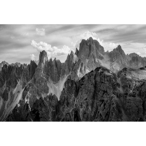 The Peaks White Modern Wood Framed Art Print by Gastager, Daniel