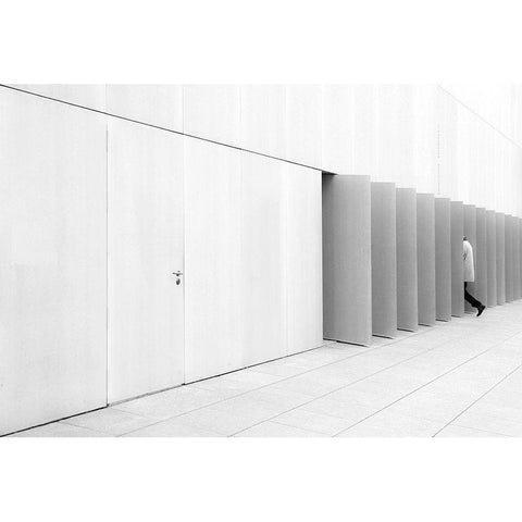 Untitled Black Modern Wood Framed Art Print by Niemiec, Anna