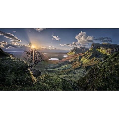 The Quiraing Black Modern Wood Framed Art Print with Double Matting by Schweiger, Christian