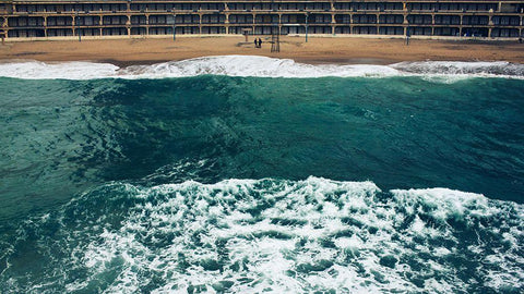 Untitled White Modern Wood Framed Art Print with Double Matting by Fawzy Kutp, Mohamed