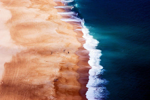 Silver Coast White Modern Wood Framed Art Print with Double Matting by Cbomers Photography