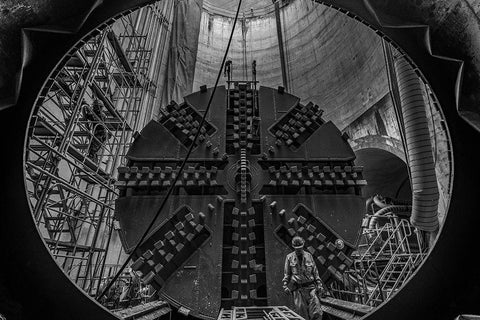 Underground Black Ornate Wood Framed Art Print with Double Matting by Tetsurou, Kobayashi