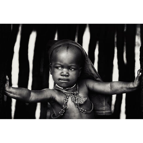 The Kid Black Modern Wood Framed Art Print with Double Matting by Flour, Piet