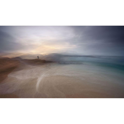 The Photographer Of Nowhere Black Modern Wood Framed Art Print with Double Matting by Pascual Buye, Santiago
