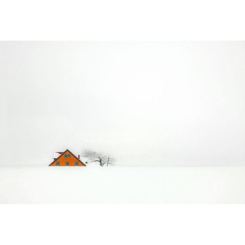 Q Snowbound Q Black Modern Wood Framed Art Print by Endermann, Rolf