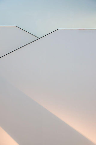 The Play Of Light. White Modern Wood Framed Art Print with Double Matting by Van Son, Greetje