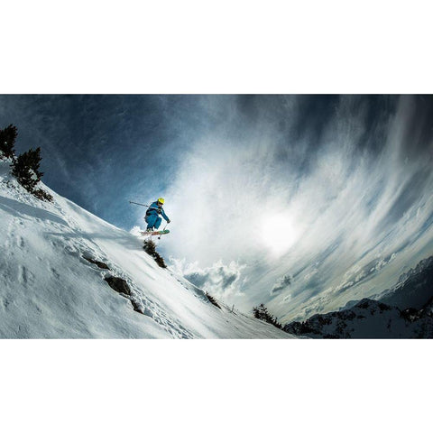 Thaco De La Soujeole At Home In Flaine Black Modern Wood Framed Art Print with Double Matting by Verbiest, Eric