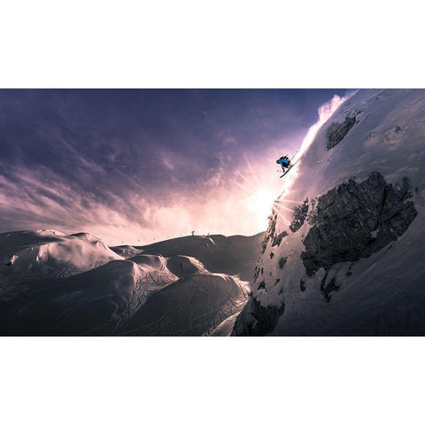 Fly For A While Black Modern Wood Framed Art Print by Bertoncelj, Sandi