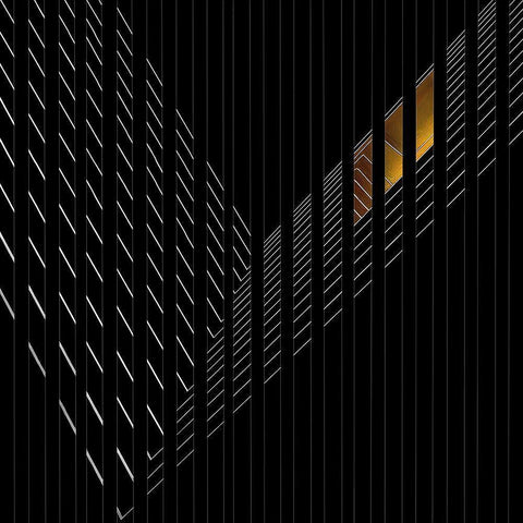 Light Rail Black Modern Wood Framed Art Print by Claes, Gilbert