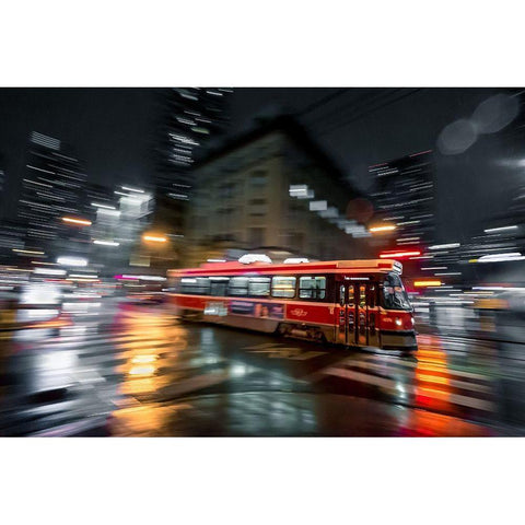 Night Moves White Modern Wood Framed Art Print by Crockett, Jason