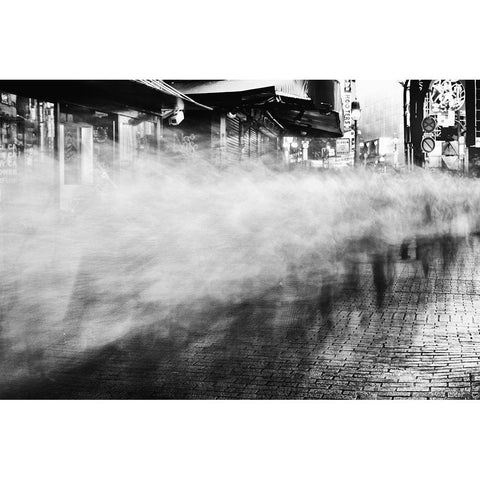 Untitled White Modern Wood Framed Art Print by Suzuki, Tatsuo