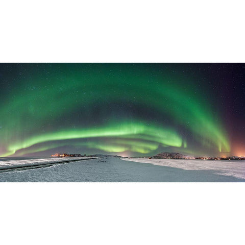 Colors Of Iceland Black Modern Wood Framed Art Print by Jochen, Burger