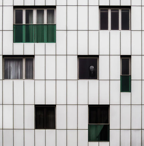 Lonely Places Black Ornate Wood Framed Art Print with Double Matting by Vangindertael, Luc