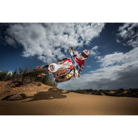 Knocked Up White Modern Wood Framed Art Print by Amos, Nir