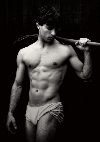 Untitled White Modern Wood Framed Art Print with Double Matting by De Jonge, Jaap