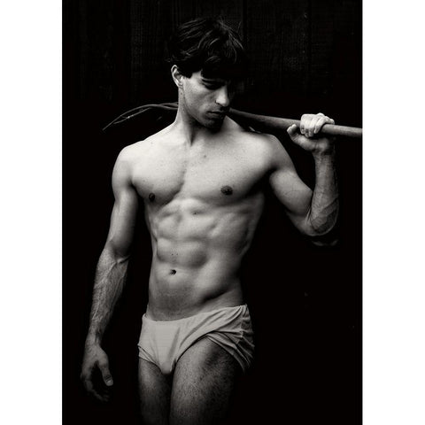 Untitled Black Modern Wood Framed Art Print with Double Matting by De Jonge, Jaap