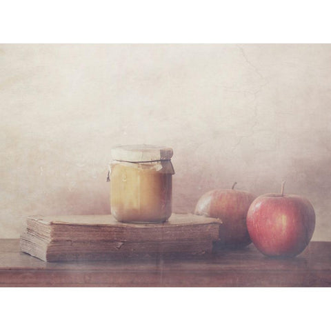 Recipe With Apples Gold Ornate Wood Framed Art Print with Double Matting by Devos, Delphine