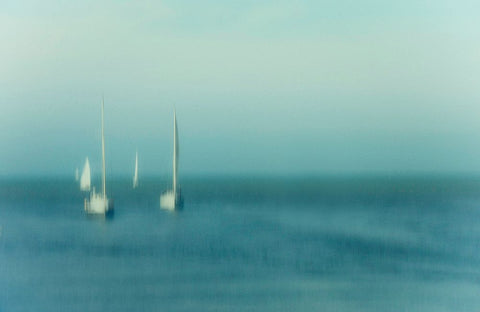 The Calm Black Ornate Wood Framed Art Print with Double Matting by Flour, Jef