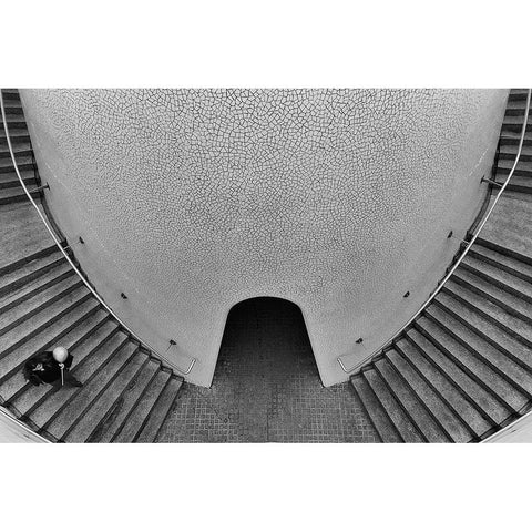 Valencia 2 Black Modern Wood Framed Art Print with Double Matting by Della Latta, Massimo